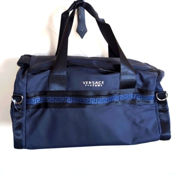 VERSACE Luxury Parfums Travel/ Weekender Tote/ Backpack Duffle NWOT - Picture 2 of 16
